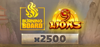 9 Lions Burning Board 94
