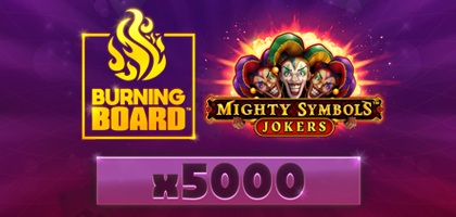 Mighty Symbols: Jokers Burning Board 94